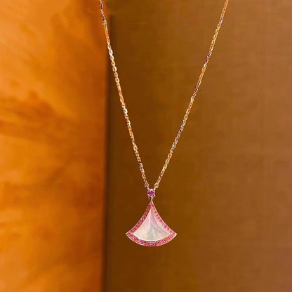 [Aura Jewels]DREAM NECKLACE MOP DIAMOND PINK