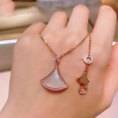 [Aura Jewels]DREAM NECKLACE MOP DIAMOND PINK