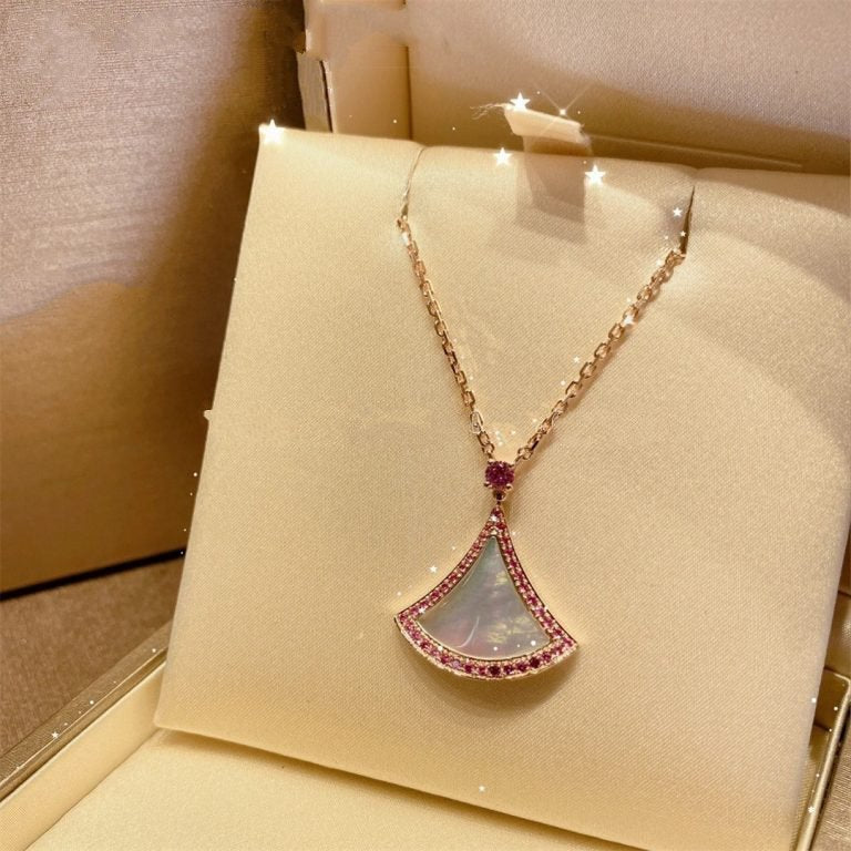 [Aura Jewels]DREAM NECKLACE MOP DIAMOND PINK