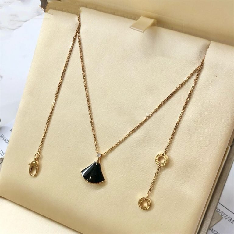 [Aura Jewels]DREAM NECKLACE ONYX 1 DIAMOND