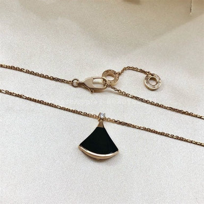 [Aura Jewels]DREAM NECKLACE ONYX 1 DIAMOND