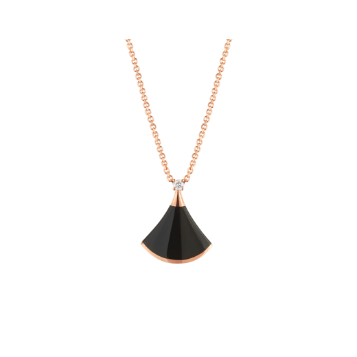 [Aura Jewels]DREAM NECKLACE ONYX 1 DIAMOND