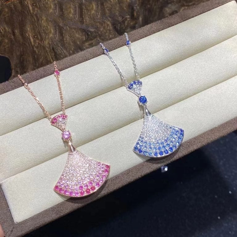 [Aura Jewels]DREAM NECKLACK DIAMOND PINK GOLD