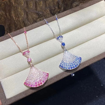 [Aura Jewels]DREAM NECKLACK DIAMOND PINK GOLD