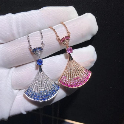 [Aura Jewels]DREAM NECKLACK DIAMOND PINK GOLD