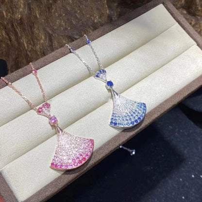[Aura Jewels]DREAM NECKLACK DIAMOND PINK GOLD