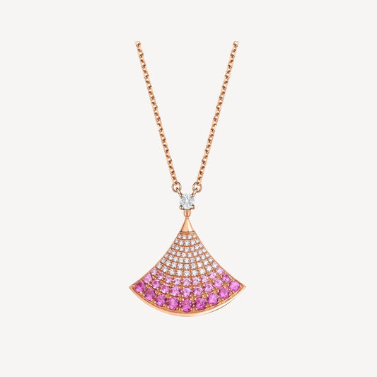 [Aura Jewels]DREAM NECKLACE PINK GOLD PINK DIAMOND