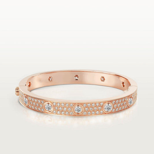 [Regal Jewels]LOVE BRACELET 6.1MM DIAMOND-PAVED 10 BIG DIAMONDS