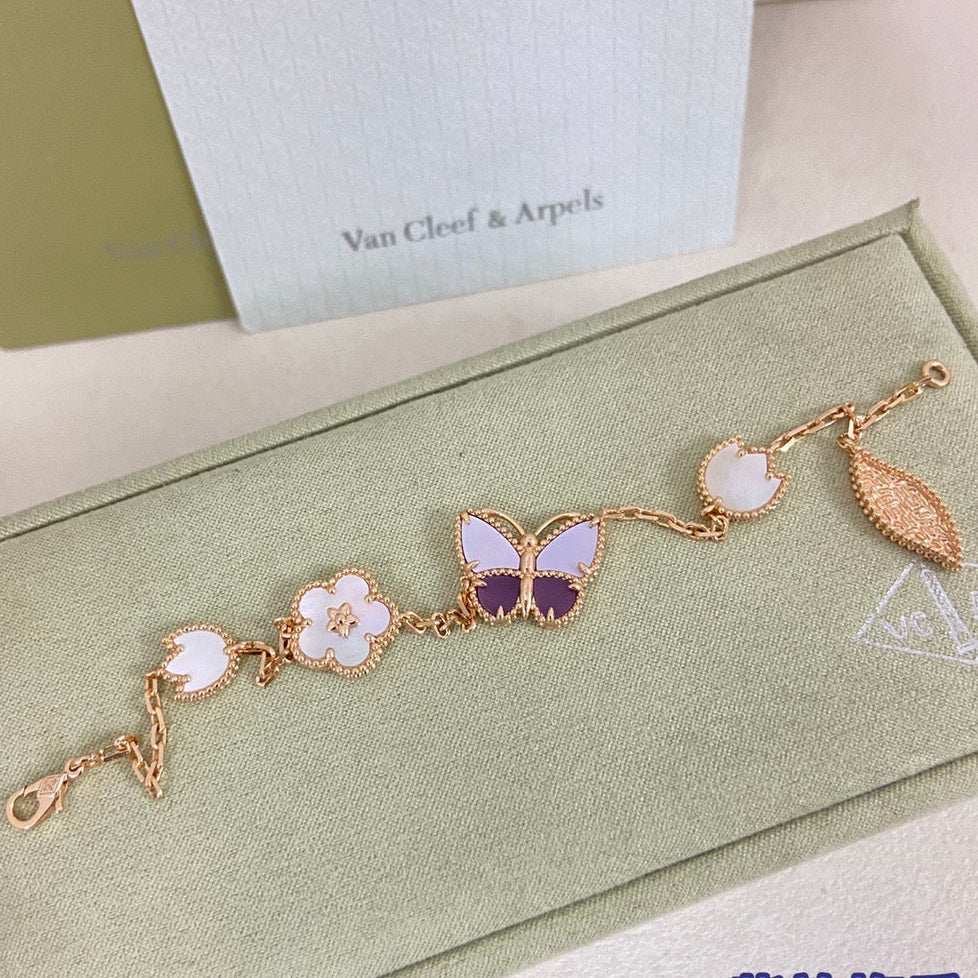 [Regal Jewels]26 NEW CLOVER LUCKY LIGHT PURPLE SET
