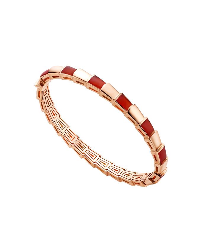 [Aura Jewels]SERPENTI BRACELET PINK GOLD RUBELLITE