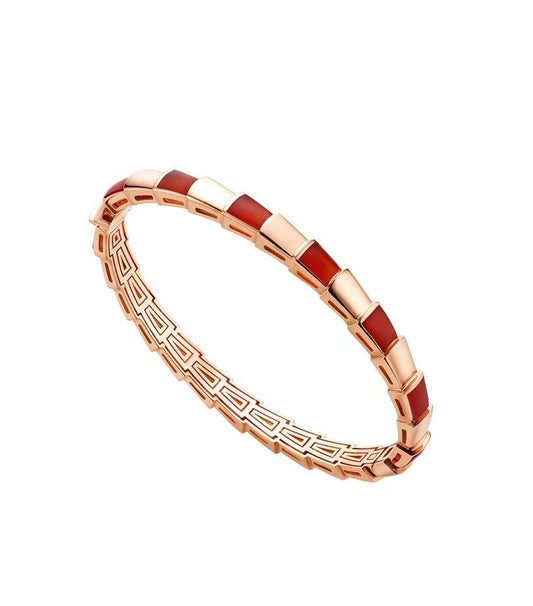 [Aura Jewels]SERPENTI BRACELET PINK GOLD RUBELLITE