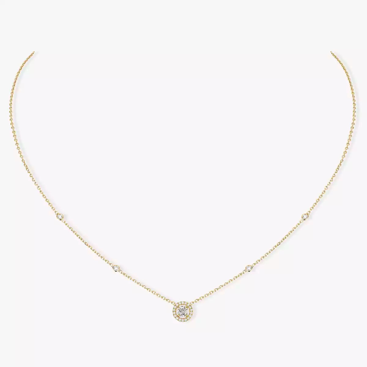 [Regal Jewels]Diamond Necklace 0,20ct Brilliant Shape Joy