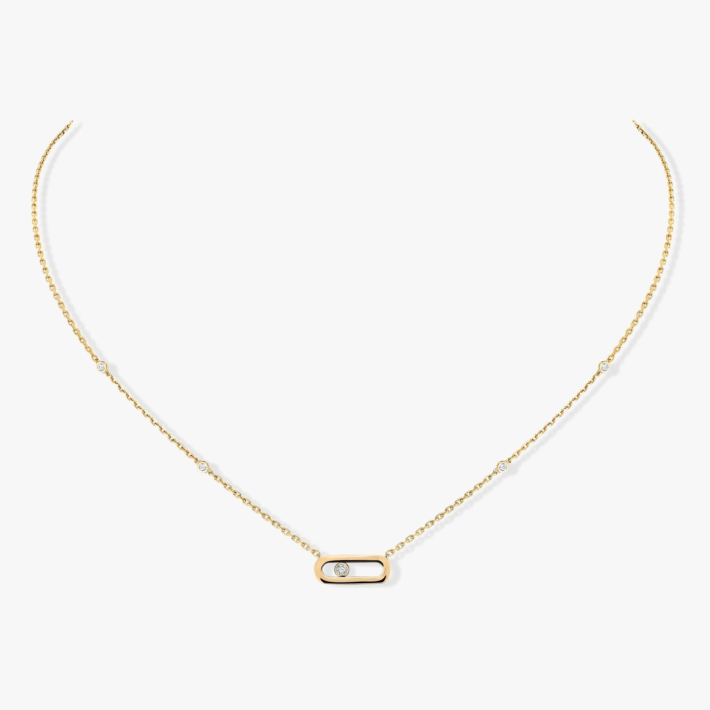 [Regal Jewels]MOVE UNO DIAMOND NECKLACE