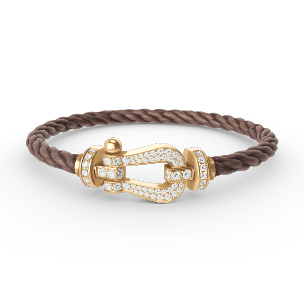 [Regal Jewels]FORCE LARGE HORSESHOE FULL DIAMOND BRACELET GOLD