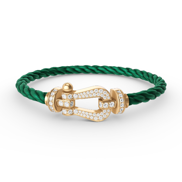 [Regal Jewels]FORCE LARGE HORSESHOE FULL DIAMOND BRACELET GOLD