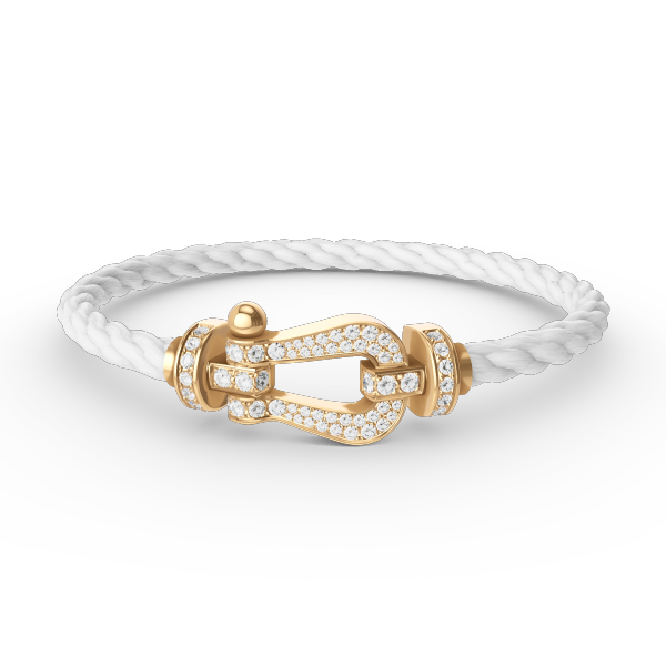[Regal Jewels]FORCE LARGE HORSESHOE FULL DIAMOND BRACELET GOLD
