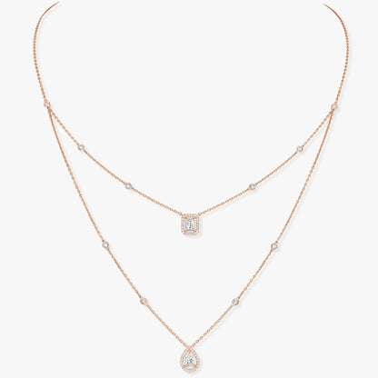 [Regal Jewels]MY TWIN 2 ROW DIAMOND NECKLACE