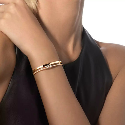 [Regal Jewels]Move Romane Diamond Bangle Bracelet
