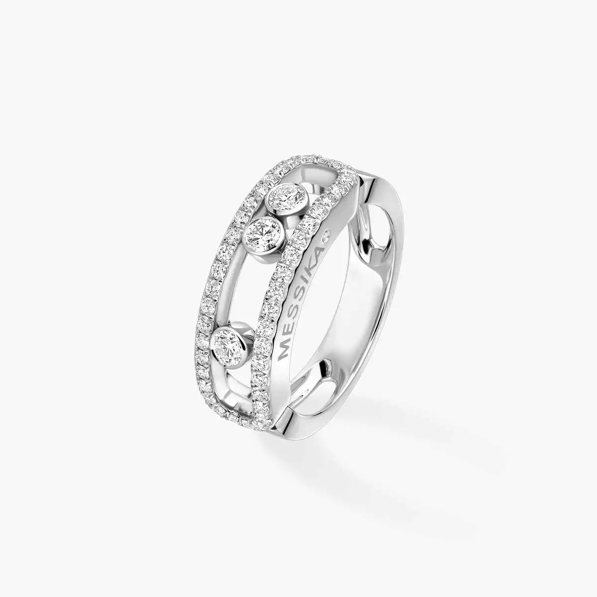 [Regal Jewels] Move Gold Diamond Pave_ Ring