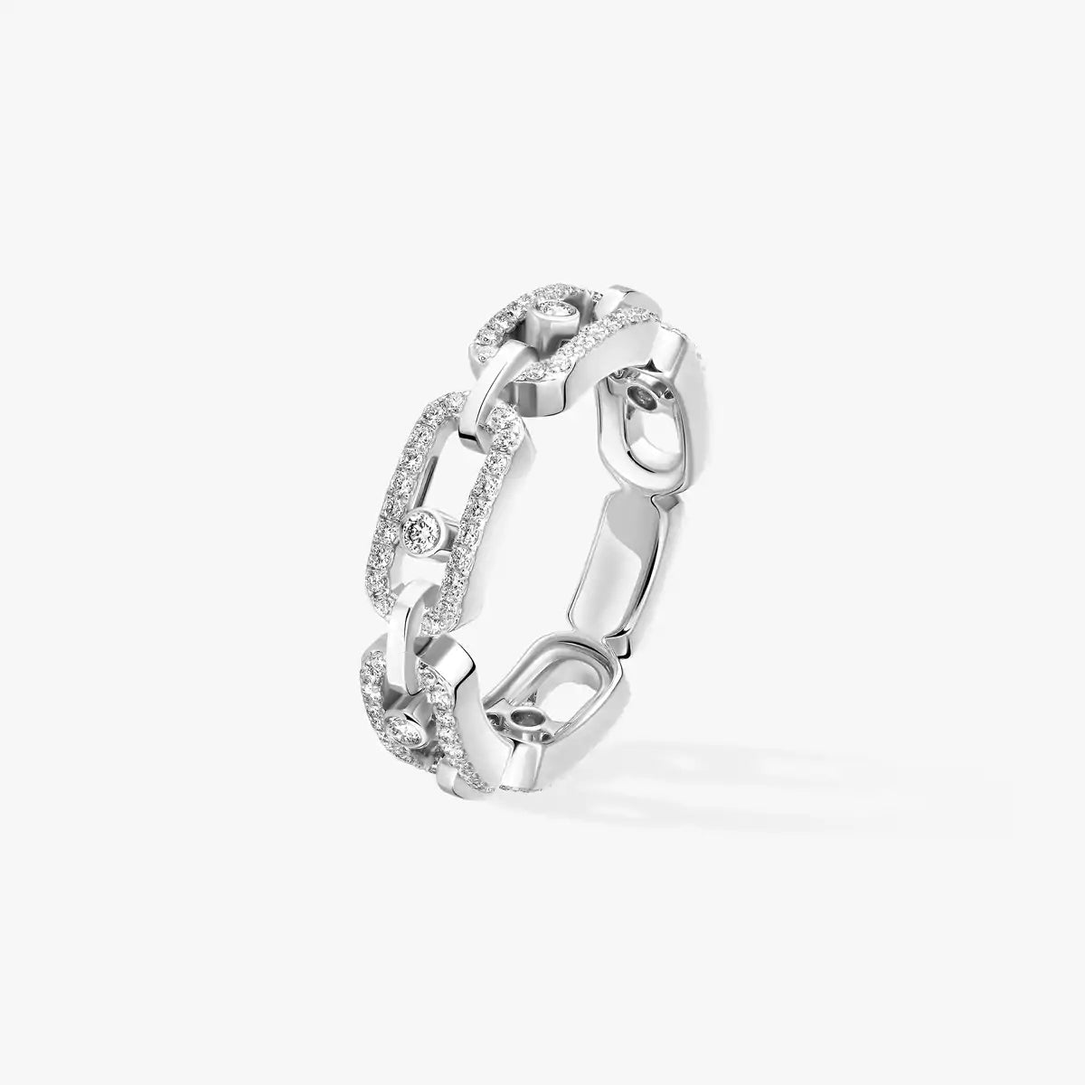 [Regal Jewels]Move Link Pave_-Set Diamond Ring in Gold