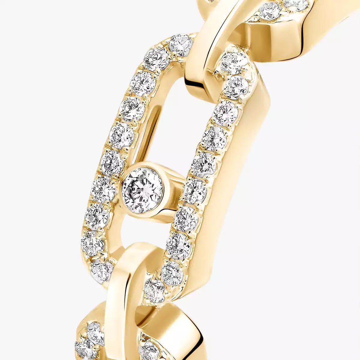 [Regal Jewels]Move Link Pave_-Set Diamond Ring in Gold