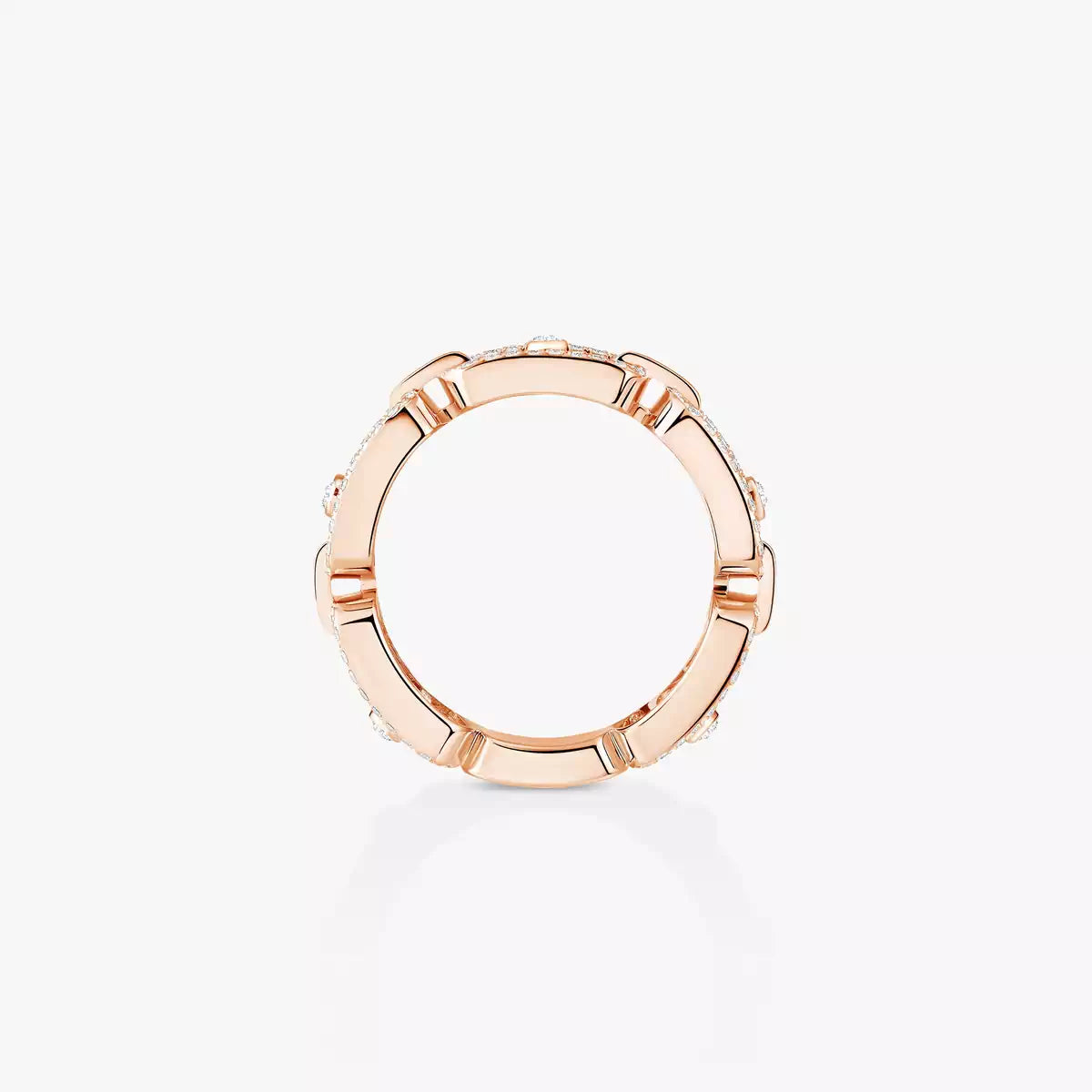 [Regal Jewels]Move Link Pave_-Set Diamond Ring in Gold