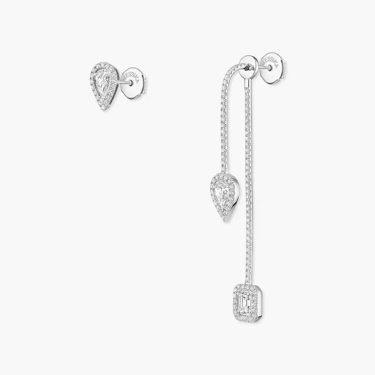 [Regal Jewels]Diamond Drop Earrings My Twin