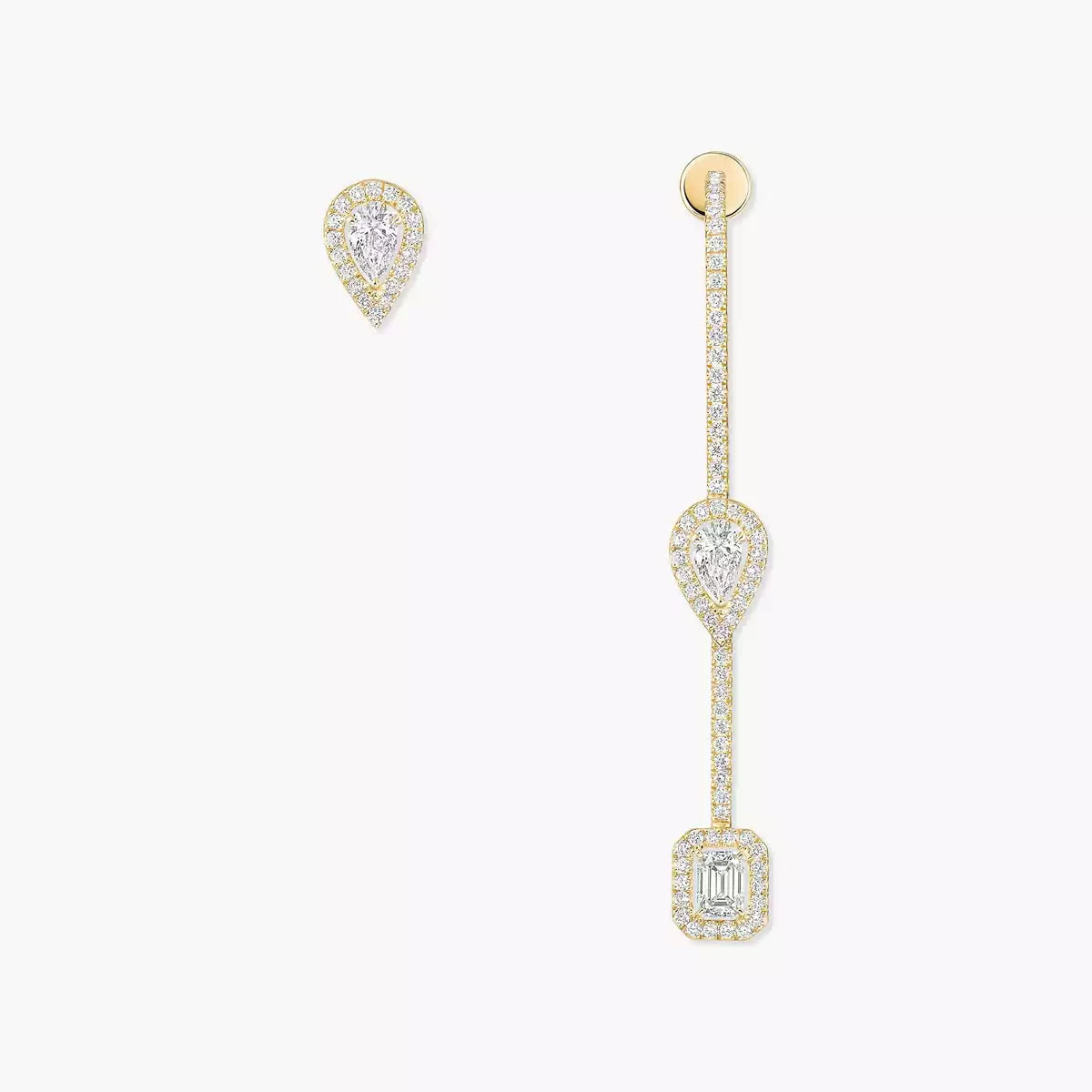 [Regal Jewels]Diamond Drop Earrings My Twin