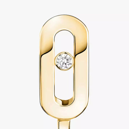 [Regal Jewels]Diamond Mini Hoop Earrings Move Classique