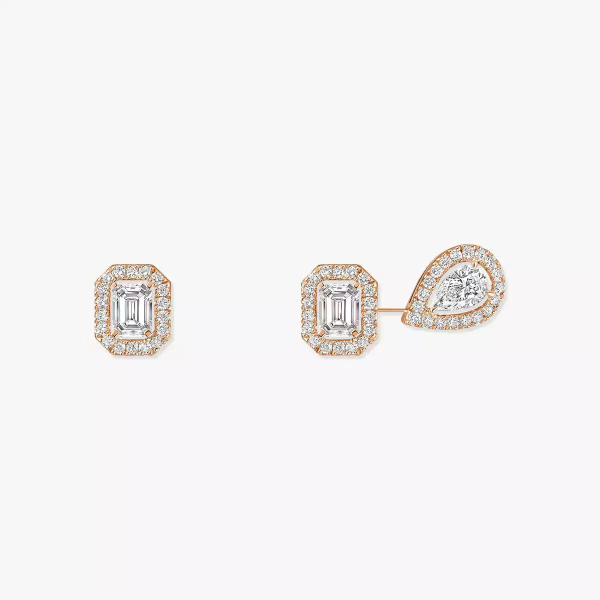 [Regal Jewels]Diamond Earrings 0,10ct My Twin 1+2
