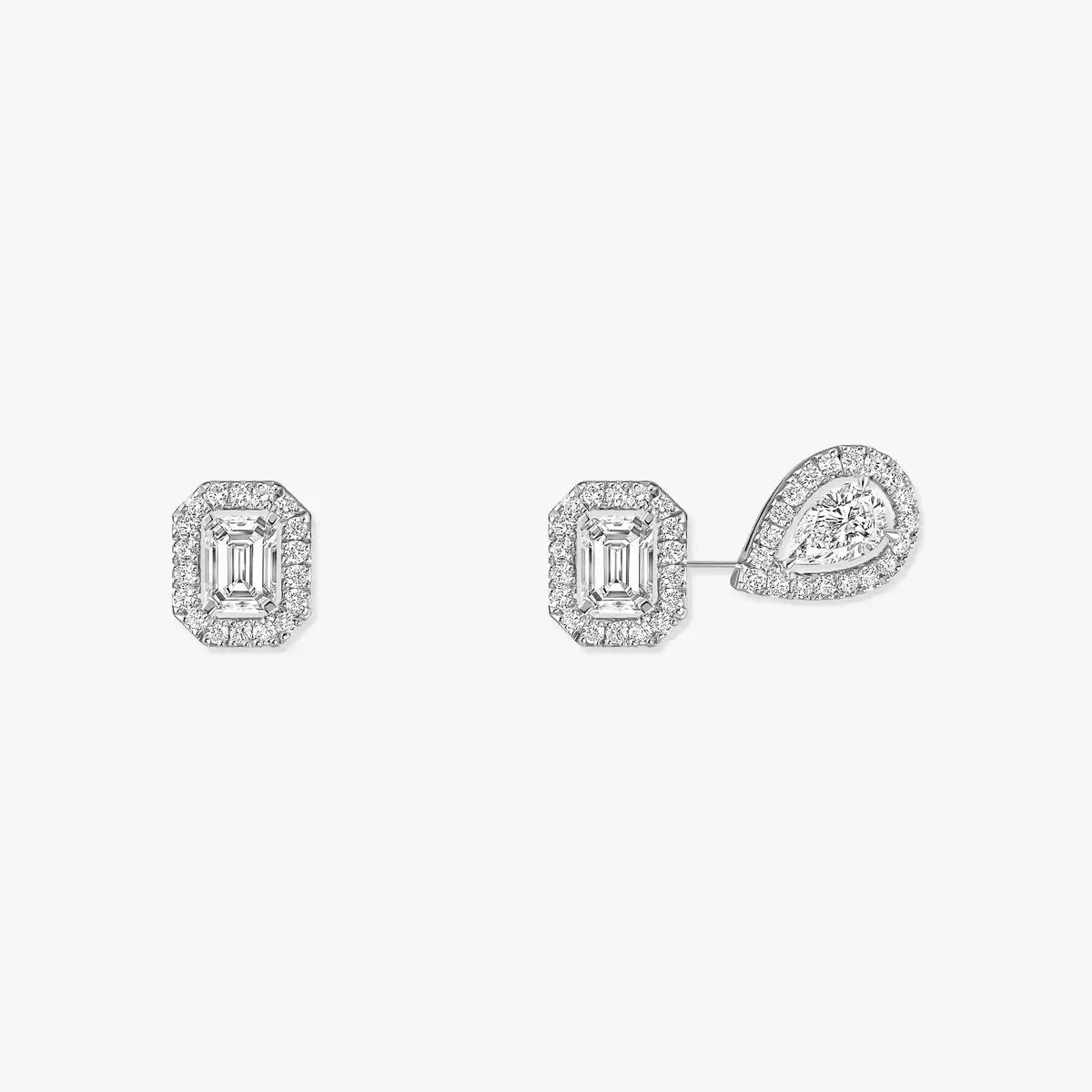 [Regal Jewels]Diamond Earrings 0,10ct My Twin 1+2