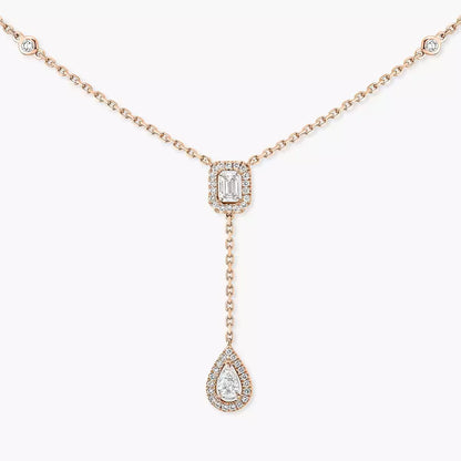 [Regal Jewels]Gold Diamond Tie Necklace