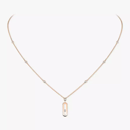 [Regal Jewels] Move Uno Gold Diamond Long Necklace