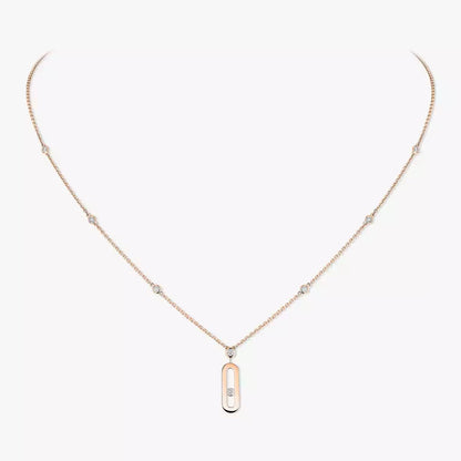 [Regal Jewels] Move Uno Gold Diamond Long Necklace