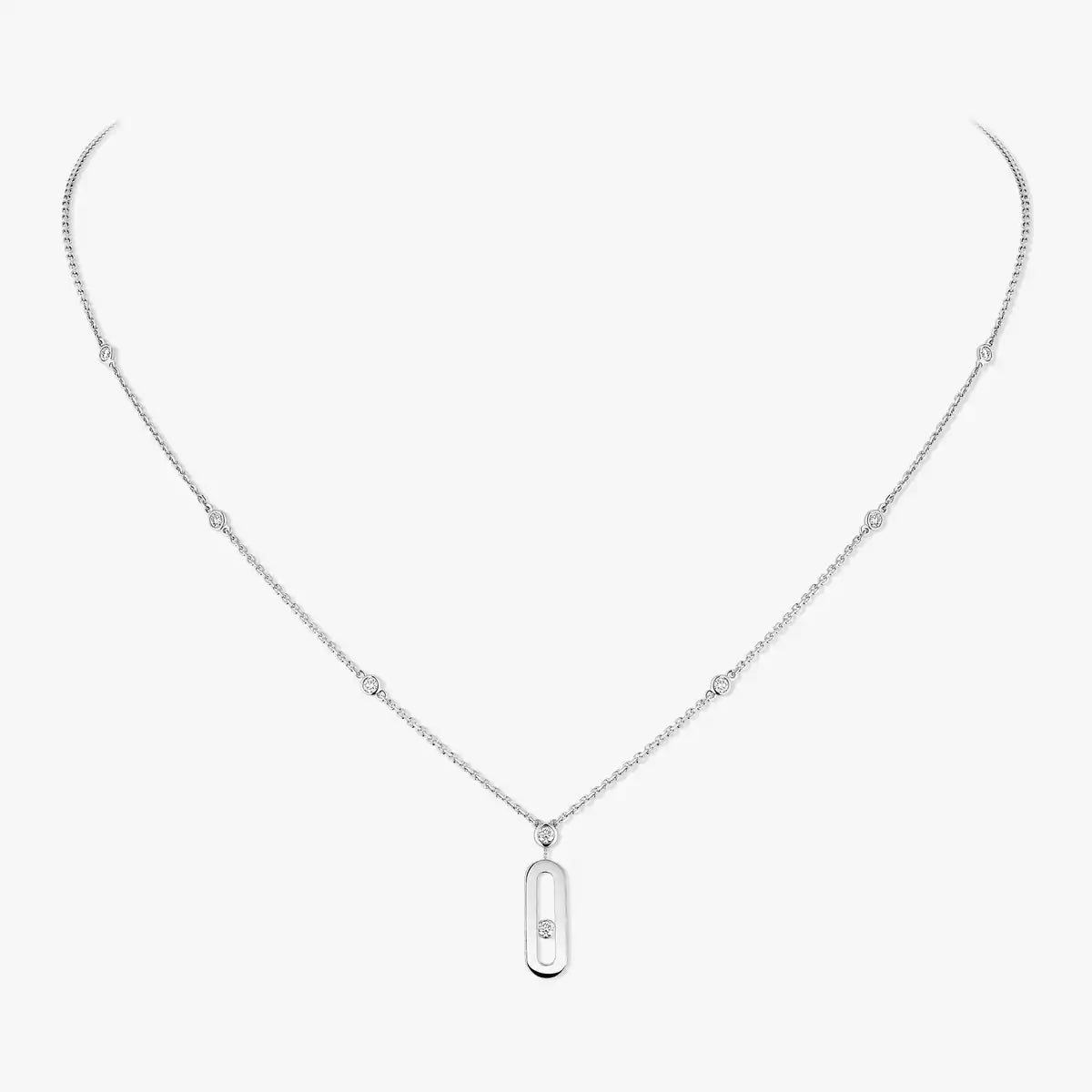 [Regal Jewels] Move Uno Gold Diamond Long Necklace