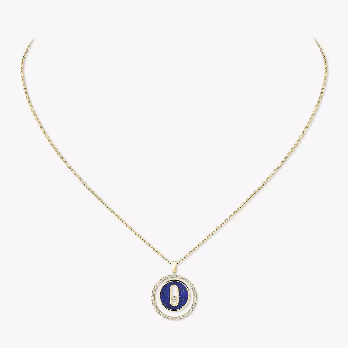 [Regal Jewels]Lucky Move Diamond Necklace in Rose Gold and White Mother-of-Pearl