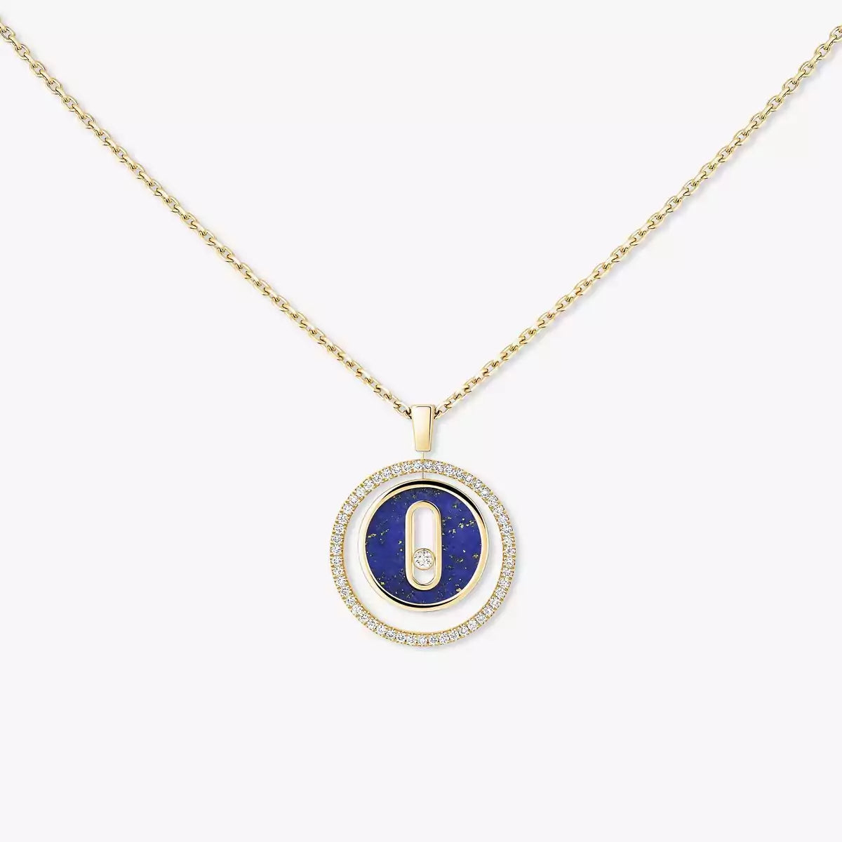 [Regal Jewels]Lucky Move Diamond Necklace in Rose Gold and White Mother-of-Pearl