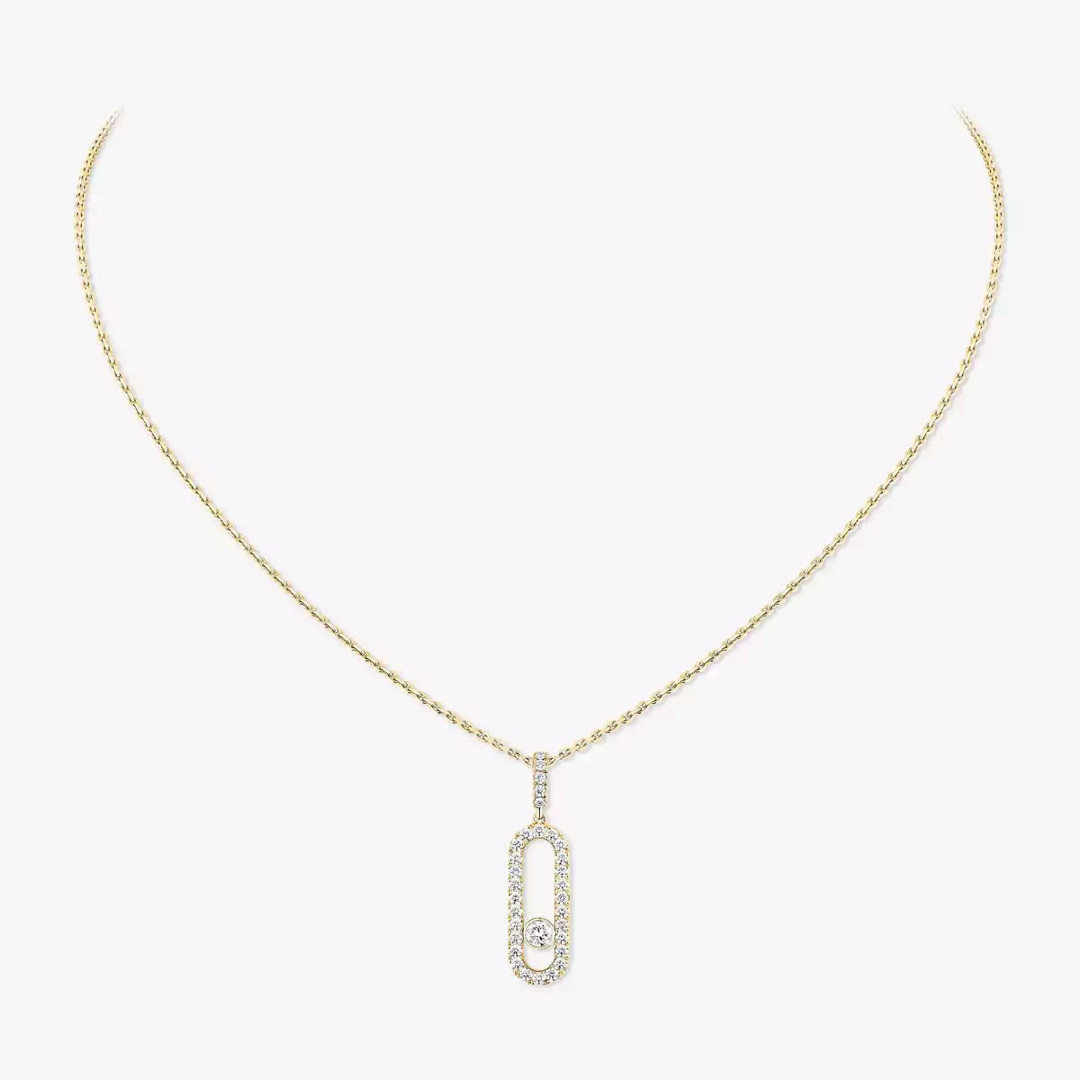 [Regal Jewels]Move Uno Diamond Necklace in Rose Gold