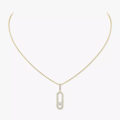 [Regal Jewels]Move Uno Diamond Necklace in Rose Gold