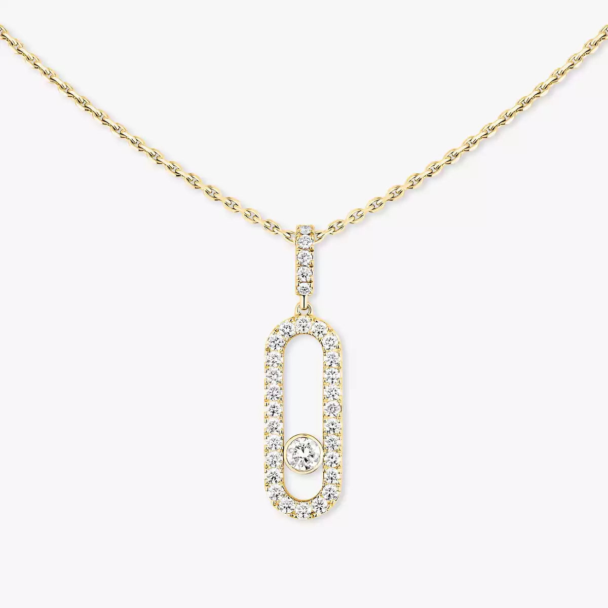 [Regal Jewels]Move Uno Diamond Necklace in Rose Gold