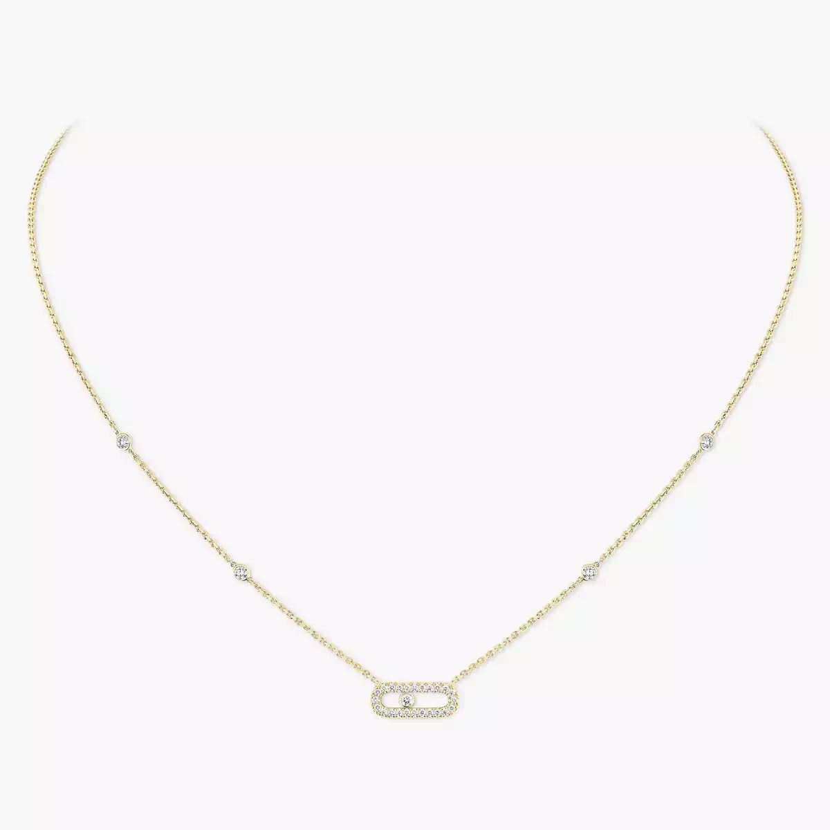 [Regal Jewels]Diamond Necklace Move Uno