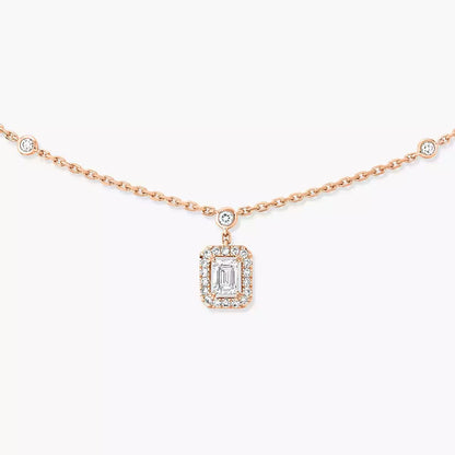 [Regal Jewels]My Twin Diamond Necklace in Silver