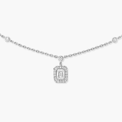 [Regal Jewels]My Twin Diamond Necklace in Silver