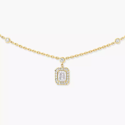 [Regal Jewels]My Twin Diamond Necklace in Silver