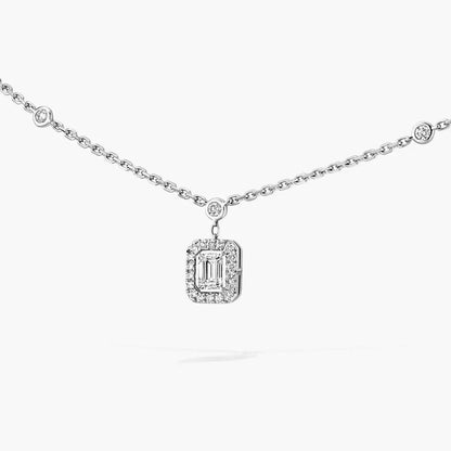 [Regal Jewels]My Twin Diamond Necklace in Silver
