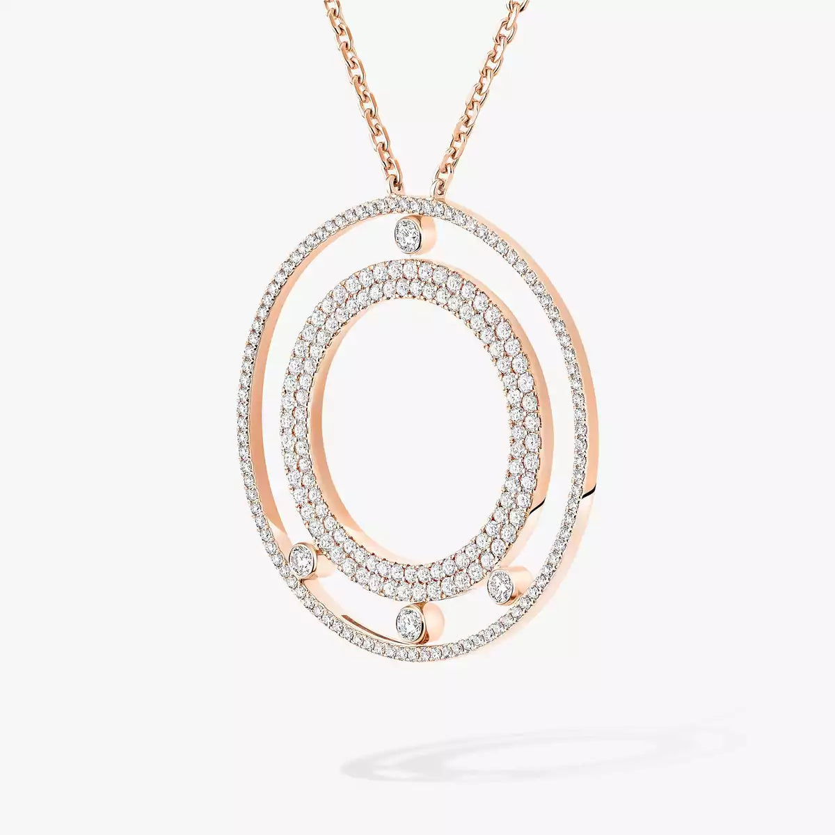 [Regal Jewels]Move Romane Long Pave_-Set Diamond Necklace