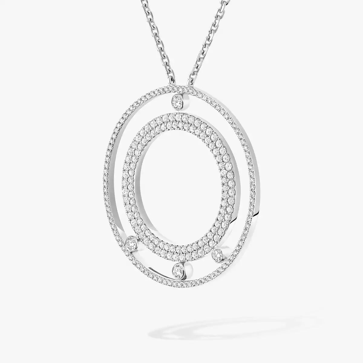 [Regal Jewels]Move Romane Long Pave_-Set Diamond Necklace