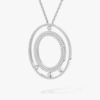 [Regal Jewels]Move Romane Long Pave_-Set Diamond Necklace