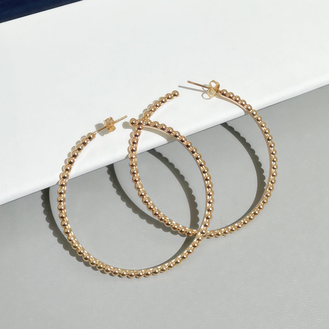 [Regal Jewels] SMOOTH BEAD STUD EARRINGS
