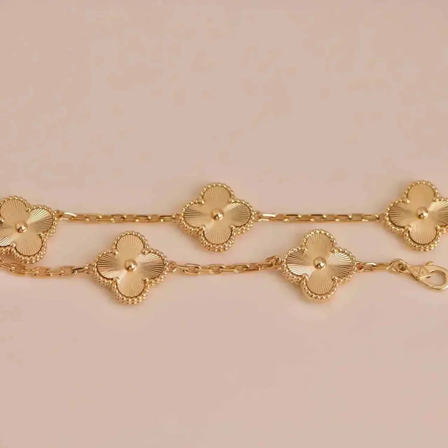 [Regal Jewels]CLOVER 5 MOTIF LASER BRACELET COLLECTION